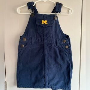 Michigan wolverines navy heavy cotton twill jumper, MSRP $29, 24mo.